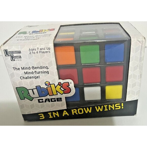 Rubik`S Cage Game Rubiks Cube Action 2 To 4 Players Strategy Brain Teaser Game - Picture 10 of 10